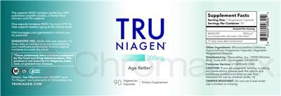 Tru Niagen 300 mg label