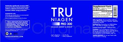 Tru Niagen Pro 300 label