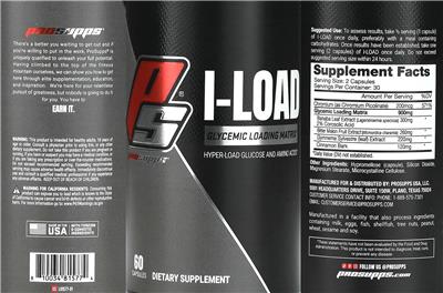 I-Load Glycemic Loading Matrix label