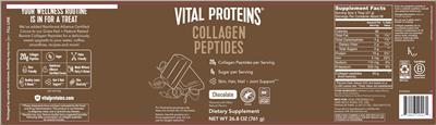 Collagen Peptides Chocolate label
