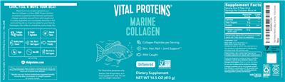 Marine Collagen Unflavored label