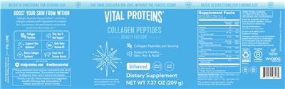 Collagen Peptides Beauty Edition Unflavored label