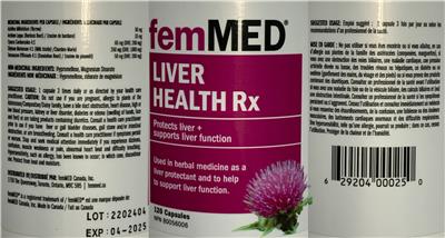 Liver Health Rx label
