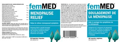 Menopause Relief label