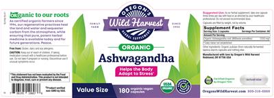 Ashwagandha label
