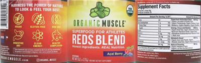 Reds Blend Acai Berry label