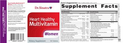 Heart Healthy Multivitamin Women label