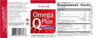 Omega Q Plus Resveratrol label