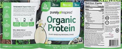 Organic Protein French Vanilla label