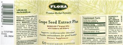 Grape Seed Extract Plus label