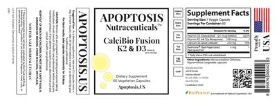 CalciBio Fusion K2 & D3 5000 IU label