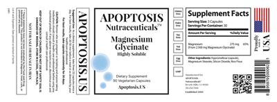 Magnesium Glycinate label