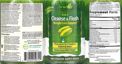 2-in-1 Cleanse & Flush label