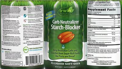 Carb Neutralizer Starch-Blocker label