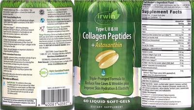 Collagen Peptides + Astaxanathin label