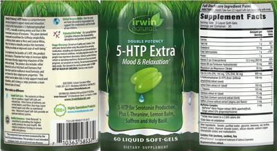 Double Potency 5-HTP Extra label