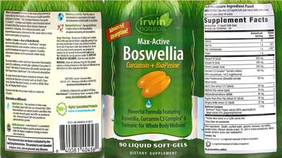 Max-Active Boswellia label