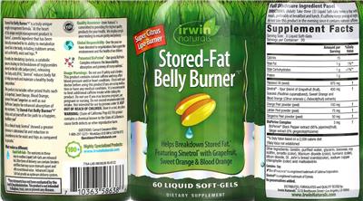 Stored-Fat Belly Burner label