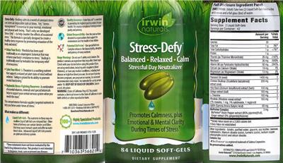 Stress-Defy label