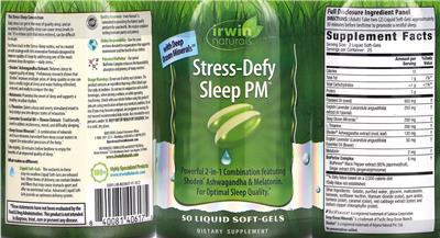Stress-Defy Sleep PM label