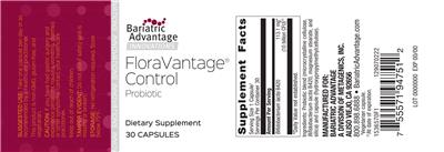 FloraVantage Control Probiotic label