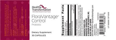 FloraVantage Control Probiotic label