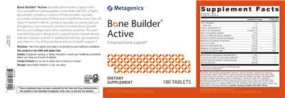 Bone Builder Active label