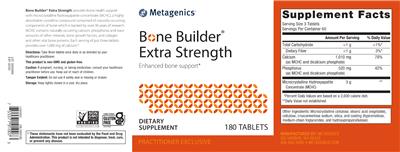 Bone Builder Extra Strength label