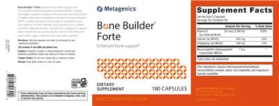 Bone Builder Forte label