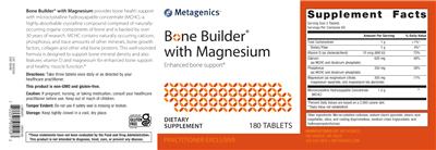 Bone Builder with Magnesium label