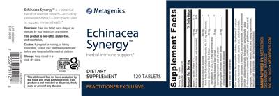 Echinacea Synergy label