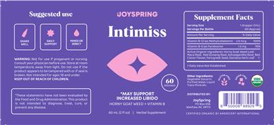 Intimiss label