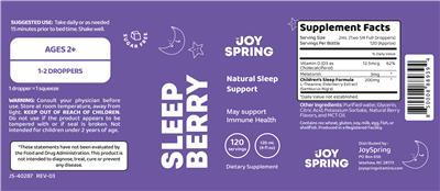 SleepBerry label