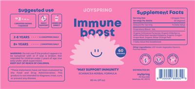 Immune Boost label