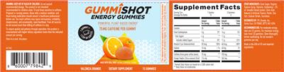 Energy Gummies Valencia Orange label