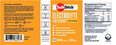 SaltStick Electrolyte Fastchews Tart Orange label