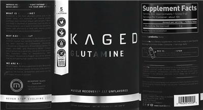 Glutamine Unflavored label
