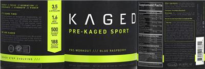 Pre-Kaged Sport Blue Raspberry label