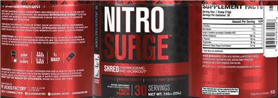 Nitrosurge Shred Fruit Punch label