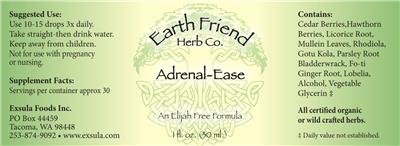 Adrenal-Ease label