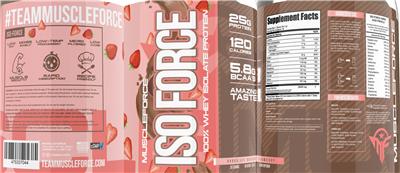 Iso Force Chocolate Covered Strawberry label