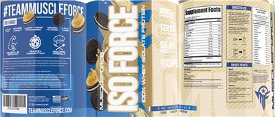 Iso Force Peanut Butter Cookies & Cream label
