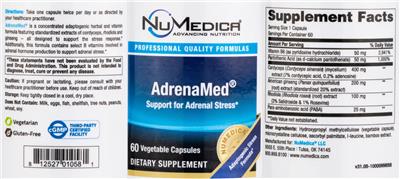 AdrenaMed label