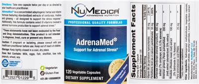 AdrenaMed label