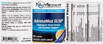 AdrenaMed GL50 label