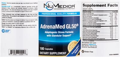 AdrenaMed GL50 label