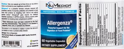 Allergenza label