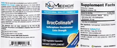 BrocColinate Extra Strength label