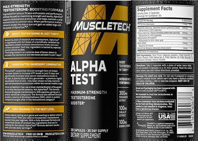 Alpha Test label