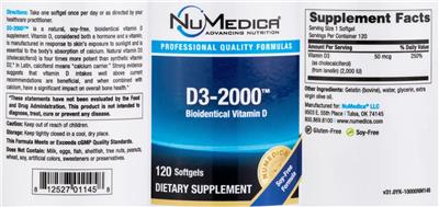 D3-2000 label